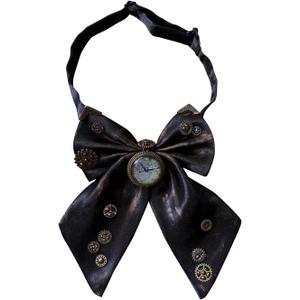 BLESSUME Steampunk Bowtie Gothic Costume Tie Retro Vintage Costume Accessory (Black 5)