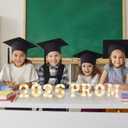Woanger 8 Pcs 2026 Prom Light up Letters Sign Set LED Graduation Decorations Marquee Class of 2026 Ornaments for Graduation High School College Table Home Party Supplies, Battery Operated