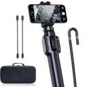 Two-Way Articulating Borescope, Inspection Endoscope Camera with 7.9mm Snake Gooseneck Camera IP67 Probe, 1080P Inspection Camera for iPhone, Android, Cell Phone not Include (3.3FT)