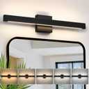 Modern Bathroom Vanity Light 24 Inch Black Bathroom Lighting Fixtures Over Mirror 20W 5CCT Dimmable LED Vanity Lights Bar for Bathroom Mirror Restroom Bedroom