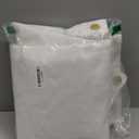 (White) Super Heavy Duty Mesh Tarp Net Sail Sun Shade Awning and Fence Screen Patio and Canopy Cover (6' x 8') Finished Size 5'.6 X 7'.6