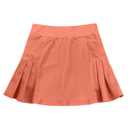 JESKIDS Girls' Tennis Golf Skirts with Shorts Pickleball Athletic Pleated Skort 8-9 Years Dazzling Orange (Orange)