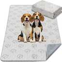 FXW Washable Pee Pads for Dogs, Puppy Pads with Super Absorbent, Specifically Designed for FXW Rollick/Homeplus 32/40/45inch 6 Panels Dog Playpen, 71"  43" Rectangle, Khaki, 1 Pack