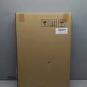 18x27 inch Large Modern Feather Leaf Shape Wall Clock for Living Room Decor, White Unique Silent Decorative Art Clock for Home Bedroom Office Dining Kitchen