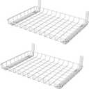 WALMANN Wall Shelves, 12 * 18 inch Wall-Mounted Storage Shelves for Garage, Closet, Laundry Room, Heavy Duty Wall Shelving, Holds Up to 60 lbs(Pack of 2, White)