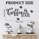 2PCS Coffee Bar Sign, Vintage Coffee Bar Signs for Wall, Suitable for Kitchen, Home, Office, Cafe, Bar, Hot Drink Shop, Housewarming Gift, 11.8 * 11.8 In/13.8 * 4.9 In