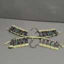 Legging Organizer for Closet, Metal Yoga Pants Hangers 1 Pack w/10 Clips Holds 10 Leggings, Space Saving Hanging Closet Organizer w/Rubber Coated Closet Organizers and Storage, Black