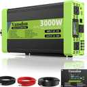 Vansdon 3000W Pure Sine Wave Inverter 12V DC to 120V AC Power Inverters for RV,Truck, Solar, Home, Off-Grid, Car with LCD Display, 3 AC Outlet, 30W USB-C, 5V 2.1A USB,Remote Control, Surge 6000W