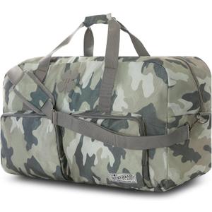 Lucky Travel Duffel Bags 115L, Gym Bag, Travel Bag & Large Duffle Bag for Men, Foldable Overnight Weekender Bags for Women & Men with Adjustable Shoulder Strap, Camo