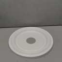 16"OD x 3 1/2"ID x 1 3/8"P Traditional Thermoformed PVC Ceiling Medallion (Fits Canopies up to 9 1/2"), UltraCover Satin Blossom White