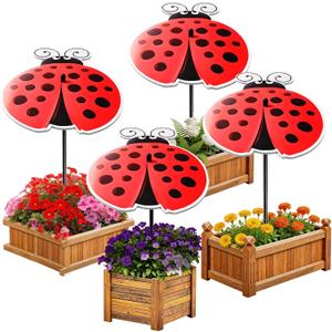 4 Pack Corrugated Plastic Plant Umbrellas for Outdoor Plants 12 Inch Garden Plant Shade Cover Hot Sun Animal Plants Umbrella for Patio, Potted Plant and Garden Beds Decor