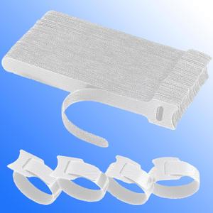 60 PCS 6 Inches Reusable Cable Ties, Wire Ties, Cord Organizer, Cable Organizer, Adjustable Cable Management - White