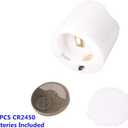 Topstone Remote Controlled Led Tea Lights,Flameless Candles with Timer,CR2450 Battery Powered Candles, Electric Votive Candle,for Festival Decoration and Wedding,Pack of 12,Warm White Light Color