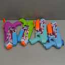 Water Gun for Adults Kids: 600CC 4 Pack Squirt Blasters Super Water Guns for Adults Kids,Water Gun Outdoor Toys High Capacity Summer Soaker for Swimming Pool Beach Fighting, Long Shooting Distance (Light Blue, Green, Purple, Cyan)