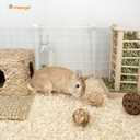 Niteangel Aspen Shaving Hamster Beddings for Syrian Dwarf Hamster Gerbil Mice Degu Rat Rabbit Bunny Guinea Pig Chinchilla Hedgehog or Other Small Pets (65L - 8 mm)