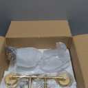 Bathroom Light Fixtures, 2 Light Brushed Gold Vanity Light, Modern Wall Sconces with Clear Glass Globe Shade, Bathroom Wall Lights Over Mirror Kitchen Bedroom Hallway, VL195-GD-2