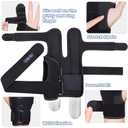 Finger Splint Brace,Supports Pinky,Middle,Ring,Metacarpals & Knuckles,Adjustable Left Right Hand Braces,Straightener for Trigger Fingers Splints,Broken,Arthritis,Fracture,Sprain,Injury,Tendonitis, Size L/XL