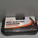 Saker Mini Chainsaw,6 Inch Portable Electric Chainsaw Cordless, Small Handheld Chain saw for Tree Branches,Courtyard, Household and Garden(SK1806D-O)