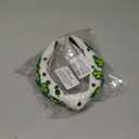 St. Patrick's Day Headband for Women, Lucky Shamrock Hair Accessory with Rhinestones, Green Crystal Knotted Hairband for Irish Holiday, Parade & Party (White)