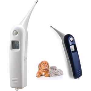 Pet Thermometer Dog Thermometer, Fast Digital Veterinary Thermometer, Pet Thermometer for Dogs, Cats, Horse,Cattle, Pigs,Birds, Sheep.(Battery Included) (white)