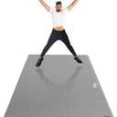 GXMMAT Large Exercise Mat 6'x4' Thick Workout Mats for Home Gym Flooring, Extra Wide Non-Slip Durable Cardio Mat, Shoe Friendly, Perfect for Plyo, MMA, Jump Rope, Weights, Fitness
