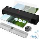 OL253 Thermal Laminator for Teachers & Home Office, Fast Preheat Desktop Laminator with Smooth & Bubble-Free Laminating, Fits A4 & Letter, 35 mil Pouches