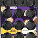 Wilton Gold Premium Non-Stick Warp-Resistant Bakeware, Made Without PFAs, Muffin Pan, 12-cup, 10.5 x 15 x 1.4 in 