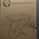 Camping Table with Additional Roll Up Tabletop, Multifuctional Camping Table Easily Transfer to Chair (Dark Green)