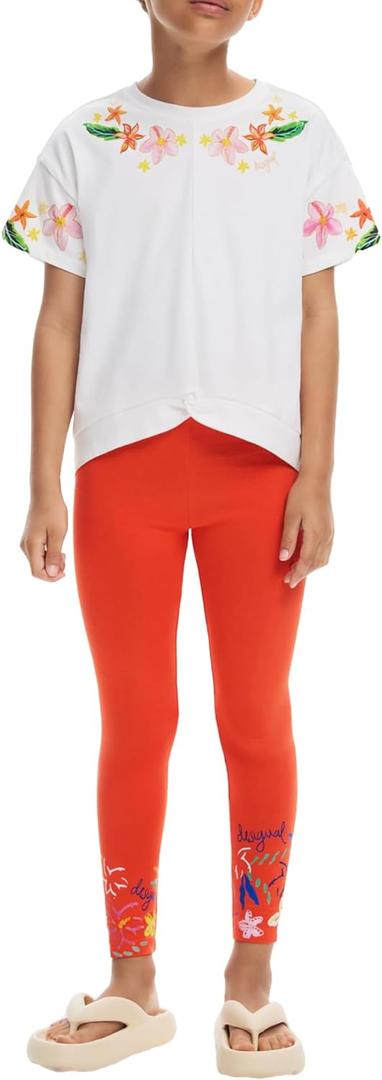 Desigual Girls' Ts_CRIS (White), Size 3/4