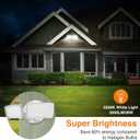 LEPOWER 3000LM Flood Lights Outdoor, 28W 5500K LED Security Light Switch Controlled, IP66 Waterproof Outdoor Lights, Wall Mount Exterior Flood Light with 2 Adjustable Heads Floodlights Outside