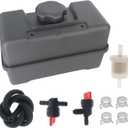Cnfaner 691993 Fuel Tank, 4 Quart Plastic with Cap Shut Off Valve for Lawn Mower 493337 490572 490579