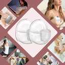 Two Full Sets Breast Pump Parts with 24mm Flange Compatible with Lansinoh Discreet Duo/NCVI/Nuliie/NICEGREEN Life/Zooawa S32 Breast Pump Replacement Parts,S32 Pump Parts,Extra Duckbill Valve&Diaphragm