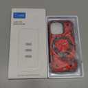 iPhone 14 Pro Case with 360°Spin Invisible Magnetic Stand,Support Wireless Charging,Hybrid Protective Slim Fit Shockproof Heavy Duty Protection Cover, Red