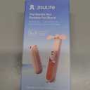 JISULIFE Handheld Mini Fan, 3 IN 1 USB Rechargeable Portable Fan [12-19 Working Hours] with Power Bank, Flashlight, Pocket Design for Travel/Summer/Concerts/Lash, Gifts for Women (Pink)