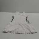 Uni Clau Women’s Casual Sleeveless Mini Dress Summer Crewneck Bodycon Tank A Line Pleated Swing Short Dress White, Size XXL