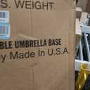 US Weight Durable Fillable Umbrella Base for Patio Table - 50 Pound Capacity Heavy Duty Adjustable Stand for Outdoor Umbrellas - Made in The USA