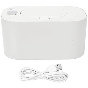 Wet Wipes Heater, Wet Wipes Dispenser Portable Household Heating Box Constant Temperature Paper Machine Warmer Large Capacity (White)