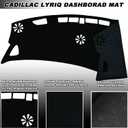 Dashboard Mat Cover Interior Center Console UV Rays Protector Compatible with Cadillac Lyriq Lyriq Tech Luxury Sport 2023 2024 2025 Dash Board Mat Carpet Accessories