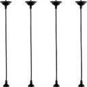ACBungji 4 Pack Industrial Mini Pendant Light Kit, E26/E27 Base Lampholder Pendant Light Cord Adjustable Hanging Light Kit for Kitchen Bedroom Home Corridor Studio Office