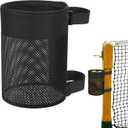 Cosmos Pickleball Ball Holder Adjustable Hanging Bag for PickleBall Nets, Foldable Storage Basket Mesh Net Pouch for Holding 6 Balls
