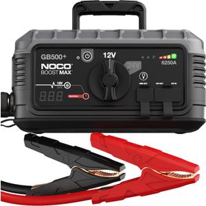 NOCO Boost Max GB500 6250 Amp 12-Volt and 24-Volt UltraSafe Portable Lithium Jump Starter Box, Battery Booster Pack, and Commercial Jumper Cables for Gasoline and Diesel Engines Up to 45-Liters