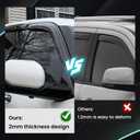 Tape-On Rain Guards for Tacoma 2024 2025 2026+, Side Window Deflectors Window Visor Rain Guards Vent Guard Shade Deflectors Compatible with Toyota Tacoma Accessories 2024+