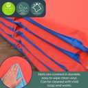 Children's Factory Nap Mats, 2 inch Thick Toddler Sleeping Mats for Preschools and Daycares, Comfortable and Soft 4 Section Folding Nap Pad