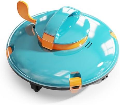 LVKE L1 Cordless Robotic Pool Cleaner, Pool Vacuum for Above Ground Pools, 70 Mins Runtime, 40W Powerful Suction, Strong Terrain-Climbing, Ideal for Flat Pools up to 38 Feet, Green