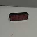 Peakeep Small Battery Powered Digital Alarm Clocks for Bedrooms Bedside, Cordless Tiny Travel Portable Desk Clock, Large Numbers Auto Dimmable, LED Display 4 Dimmers, 5 Alarm Volumes (Green Digits)