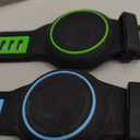 [2-Pack] Waterproof Bracelet for AirTag 2nd Gen (2026) & 1st Gen, Silicone Airtag Wristband Holder Full Coverage Protective Cover Hidden Air Tag Holder for Kids Child Elderly (Blue+Green)