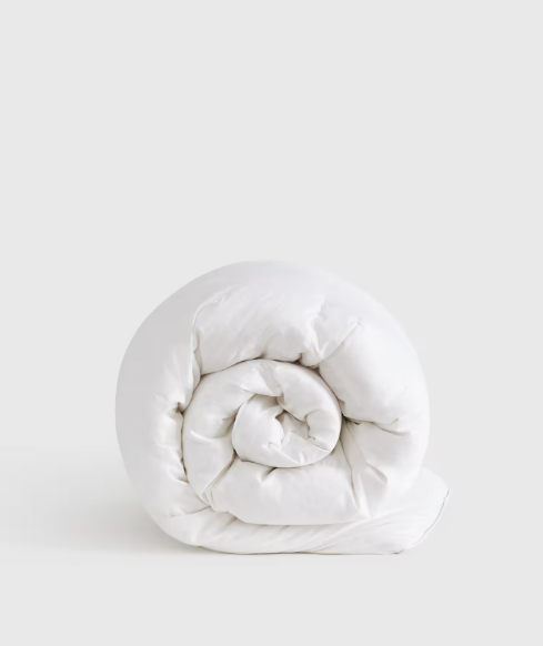 White Down Alternative Comforter and Duvet Insert with Corner Tabs, Size 68 x 90