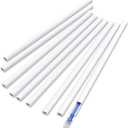 Delamu 128in Cord Hider for 1 Cord, Self-Adhesive Cord Covers for Wires on Wall, Easier Install Wire Covers for Cords on Wall, Cable Wire Hider, Cable Cover Management Raceway, W0.48 H0.3in, White