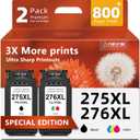 Ankink 275XL 276XL Combo Pack Ink Replacement for Cannon 275 and 276 Ink cartridges for Canon PG-275 XL Black Color for TS3522 TR4720 TR4722 TS3520 TS3500 TR4700 TS3700 TS3720 TS3722 Printer
