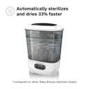 Baby Brezza Bottle Sterilizer and Dryer Advanced 33% Faster - Largest Capacity Steam Sanitizer - Universal Sterilization Machine for All Bottles + Pump Parts - HEPA Air Filter